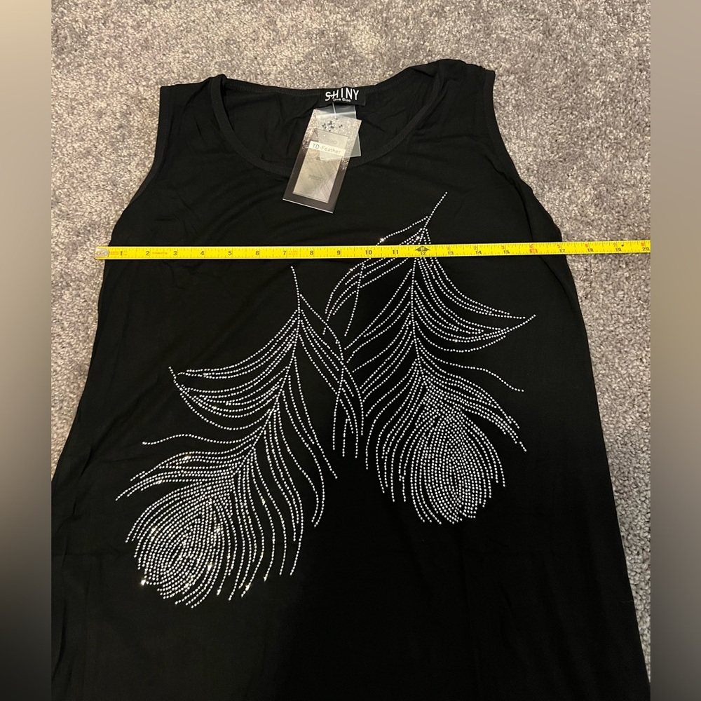 NWT  Dress/Shirt w/ Rhinestones, One Size - Picture 7 of 9